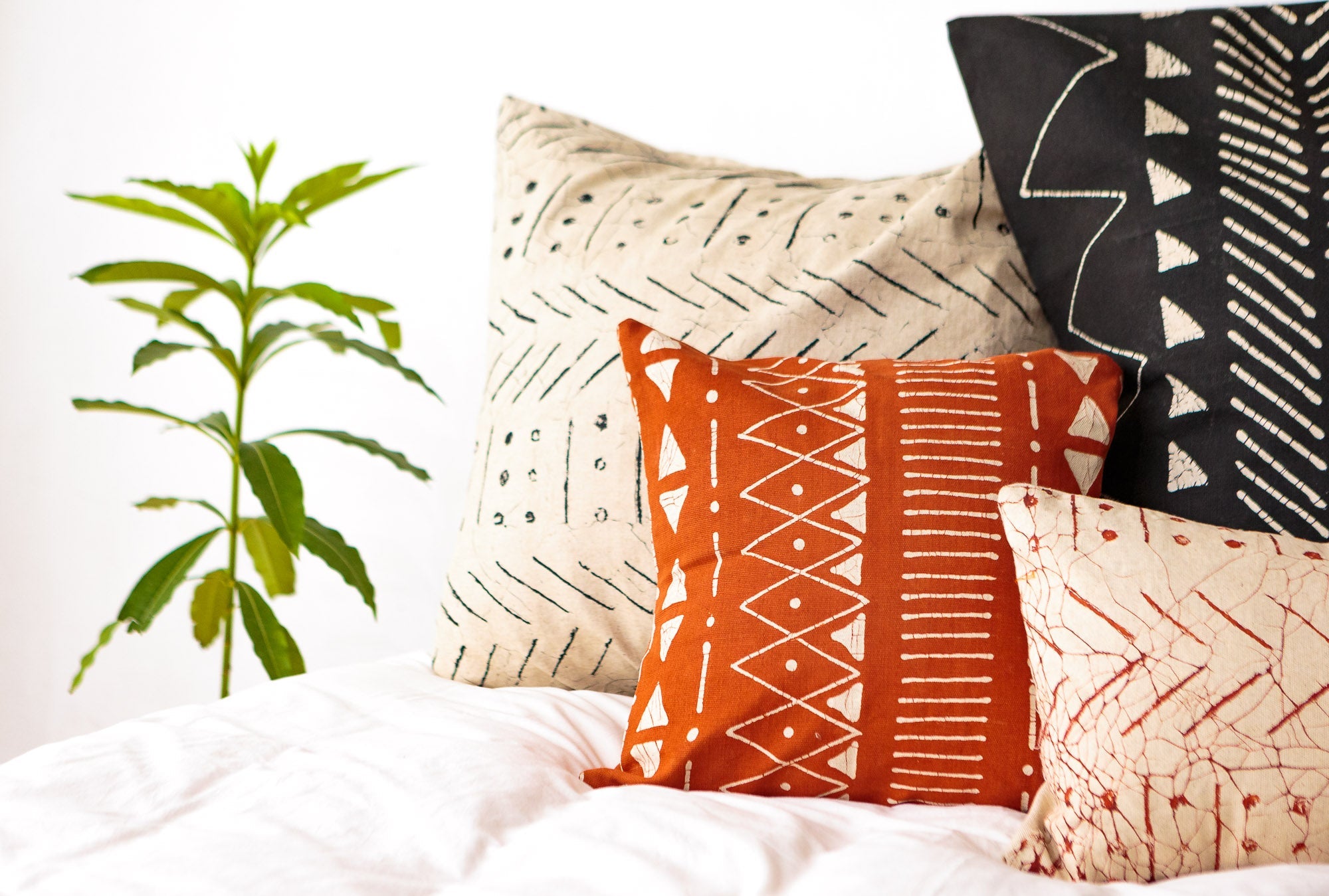 Pillow cover, high quality Tulum Mocha, tribal, Spark Modern pillow