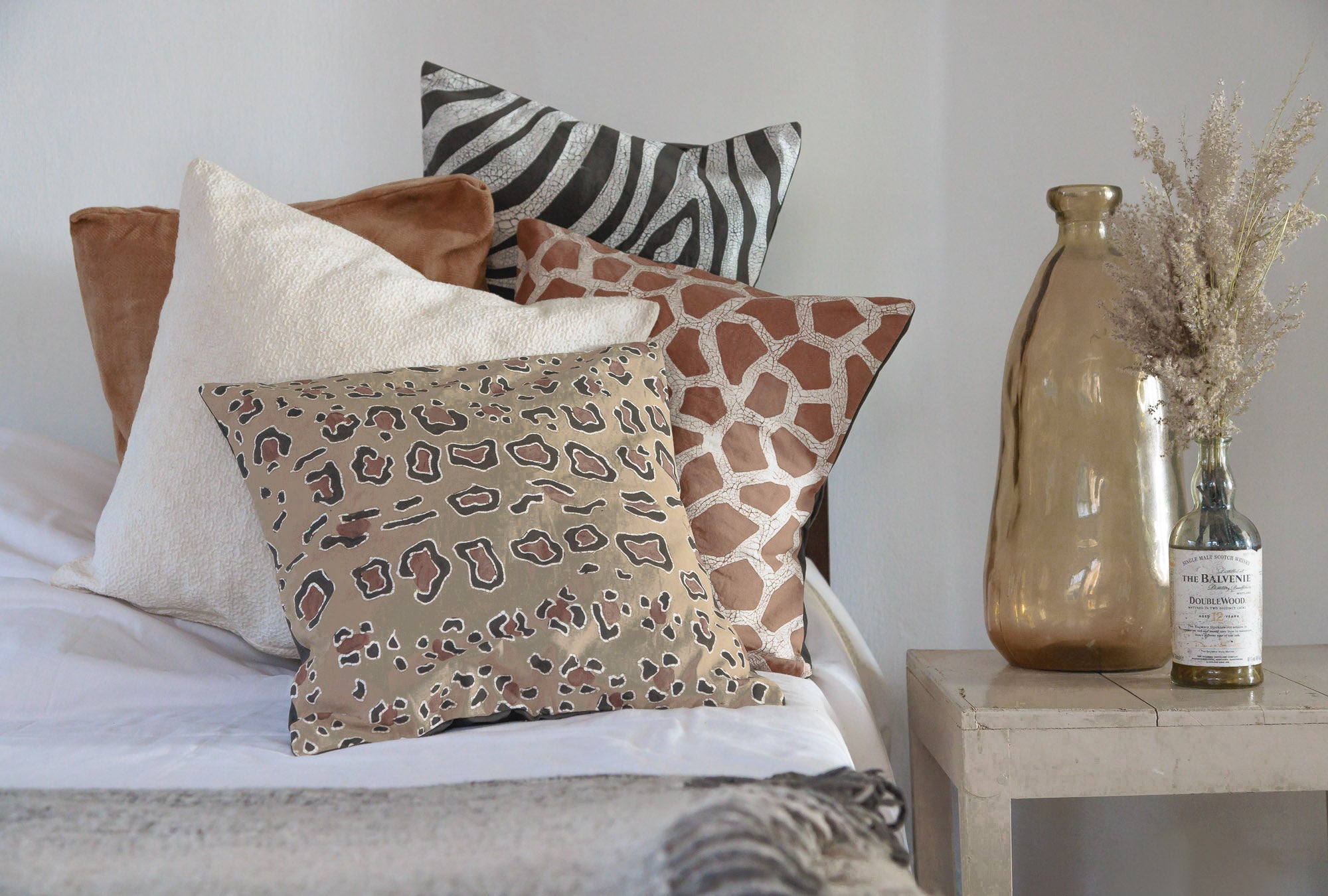 the Mkupo Collection, inspired by the patterns of animals around zambia, made by TRIBAL TEXTILES