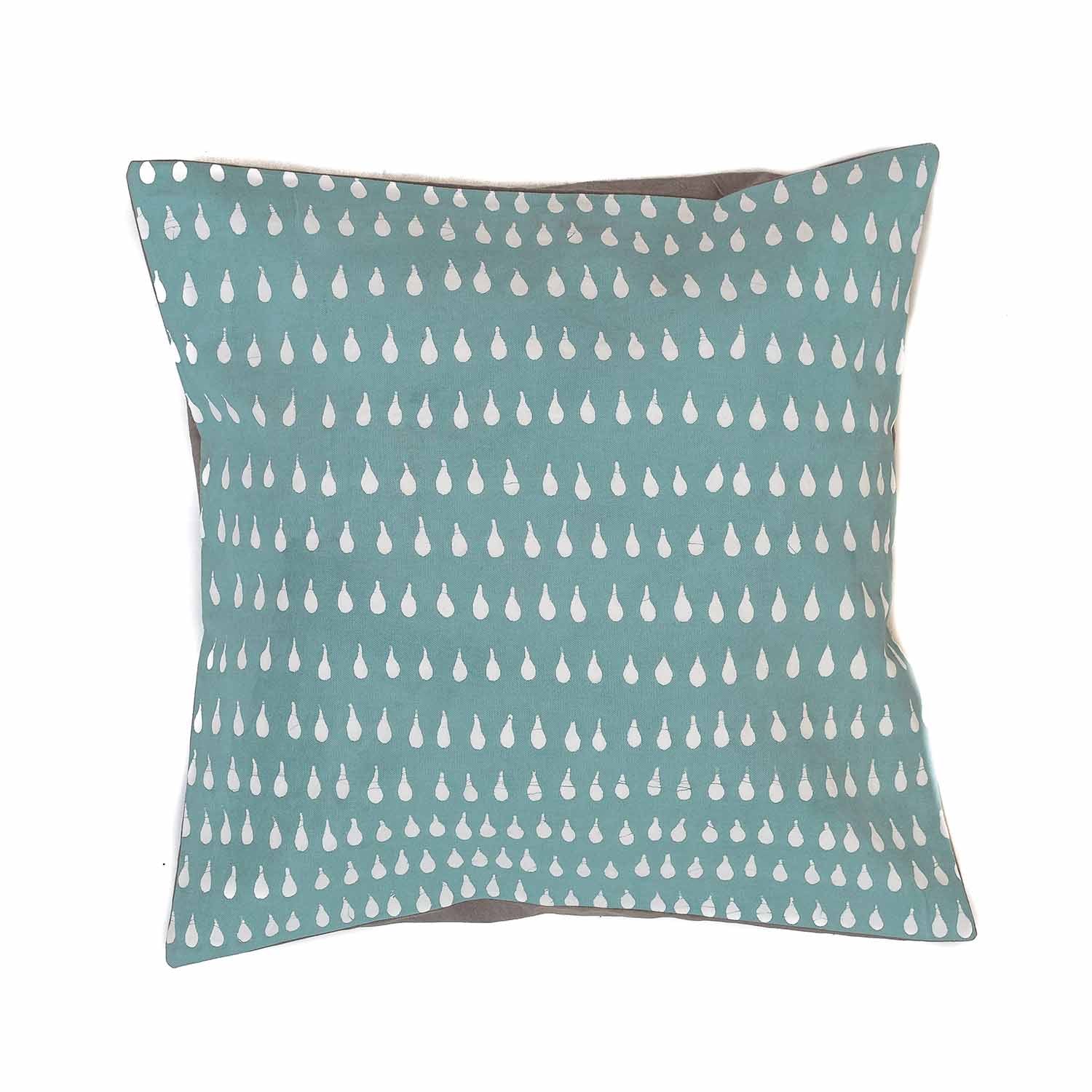 Boho Kalabash Cushion Cover Teal - Looking for the perfect blue to create cozy and chic lounging? Then look no further!