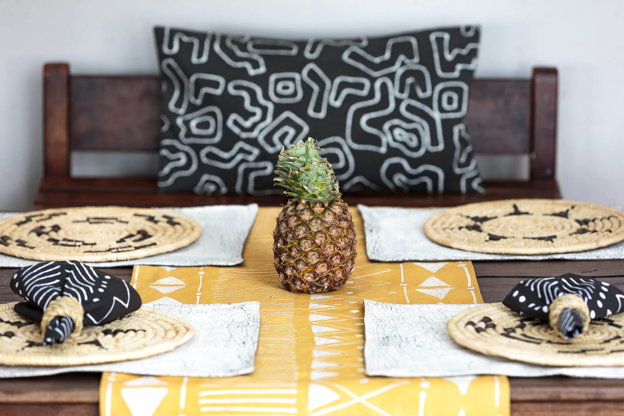 African made charcoal napkins, using 100% cotton to wow your elegant minimalist space in sustainable style.