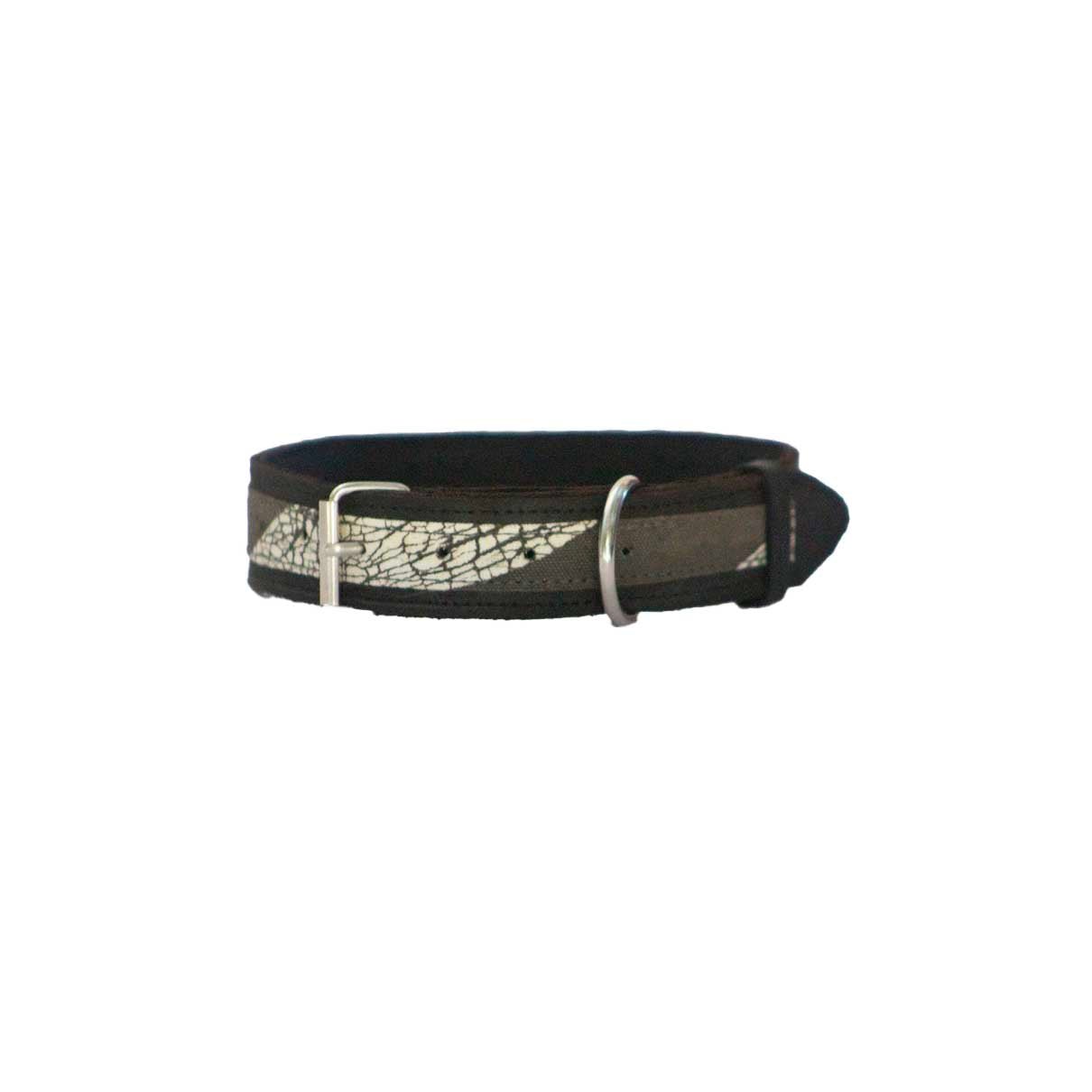 Ethically handcrafted dog collar with Zebra print handcrafted in Zambia for conservation.