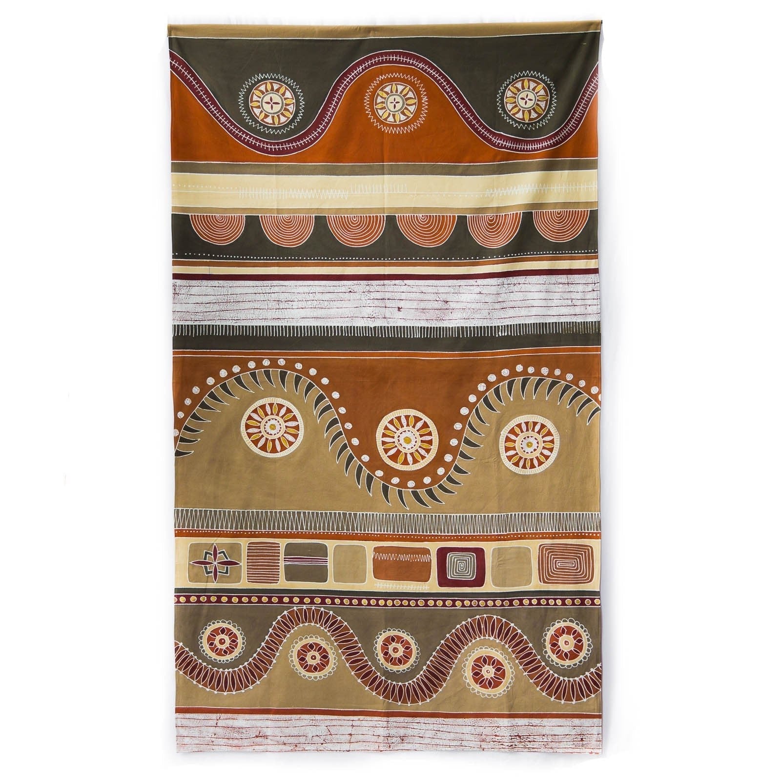 The perfect red and orange table cloth, ethically made and inspired by beautiful African landscapes.