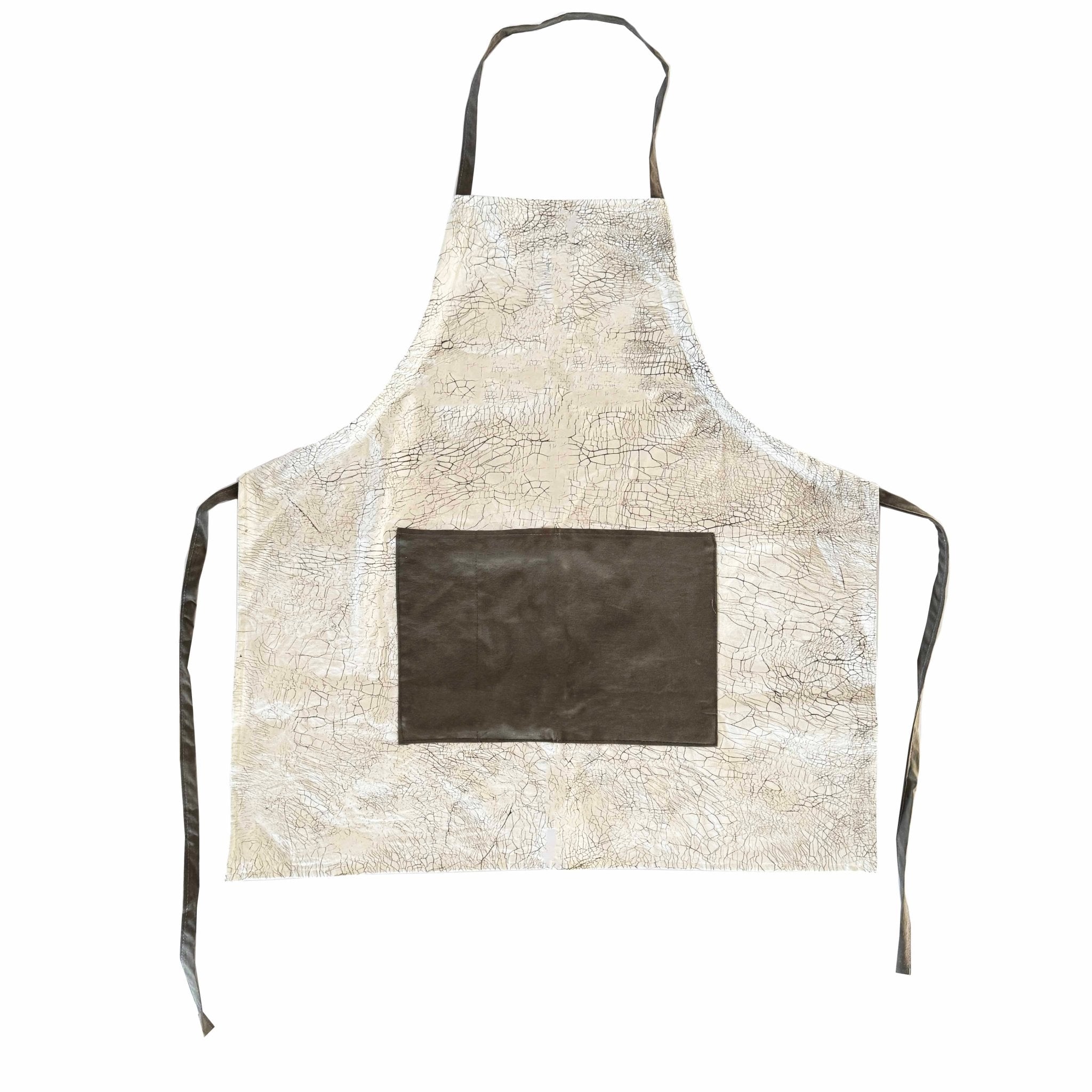 One size adjustable apron made in 100% eco cotton.