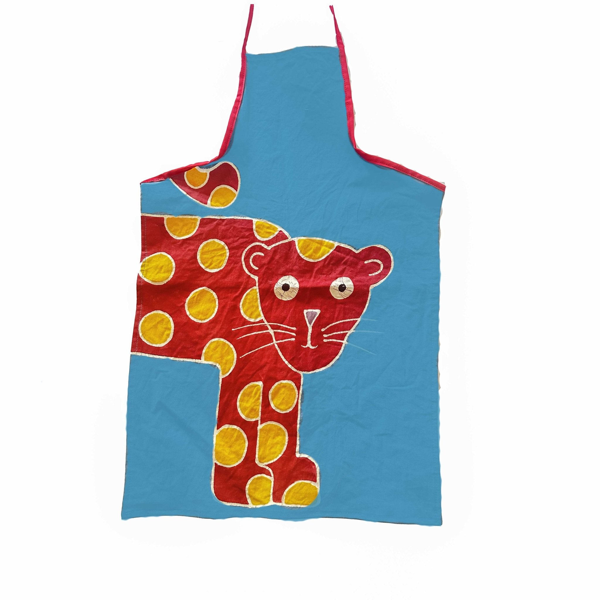 Safari Fun Leopard Kids' Aprons - Handmade by TRIBAL TEXTILES - Handcrafted Home Decor Interiors - African Made