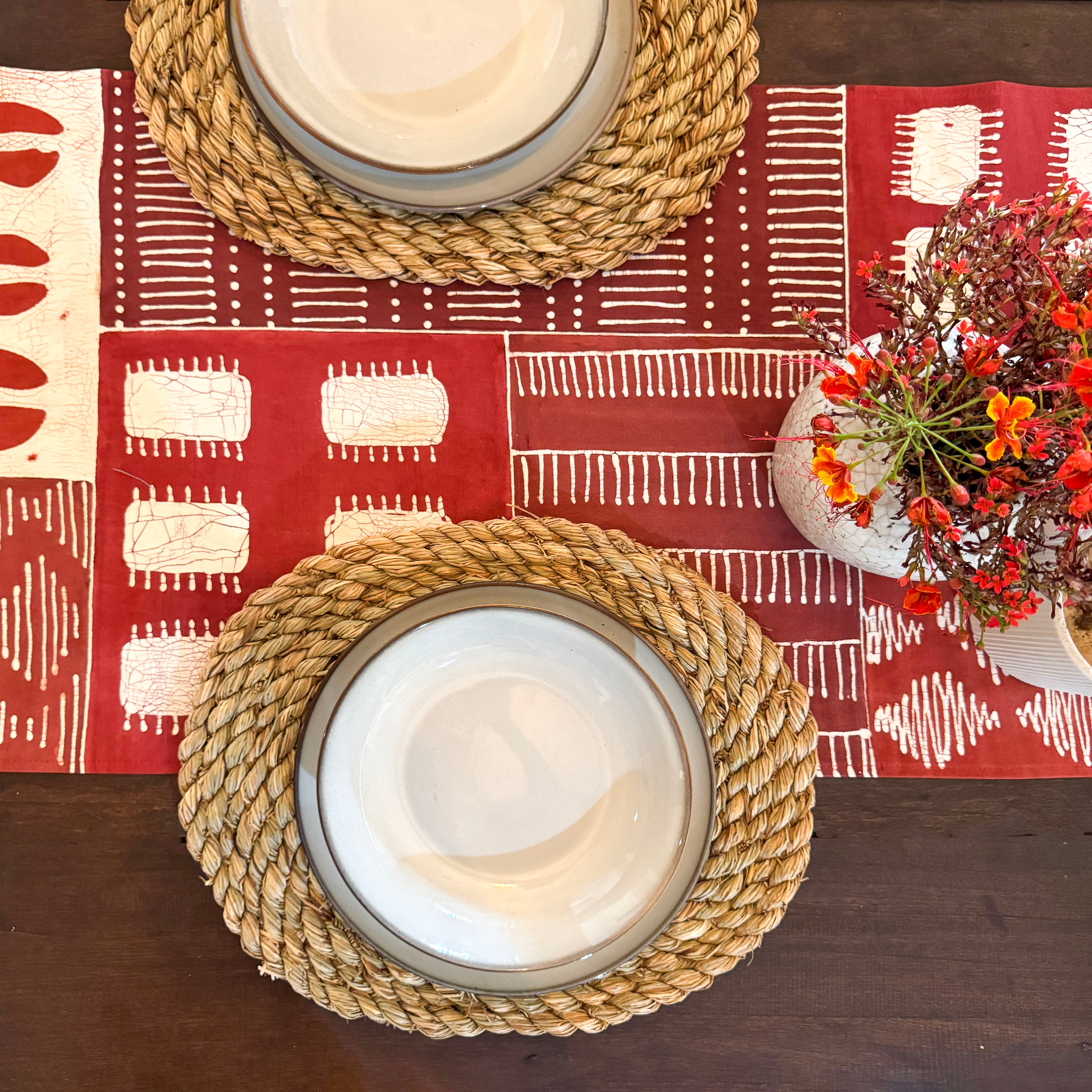 Tribal Cloth Crimson - Table Runner