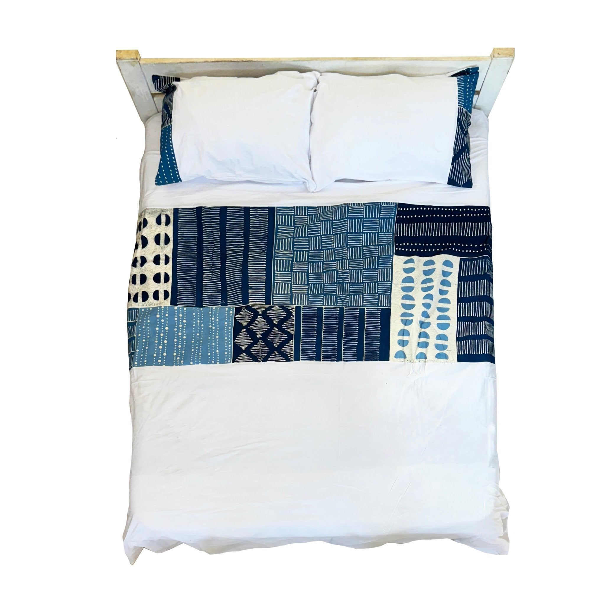 African made indigo duvet cover, is the perfect bohemian addition to your fashionable and sustainable bedroom.