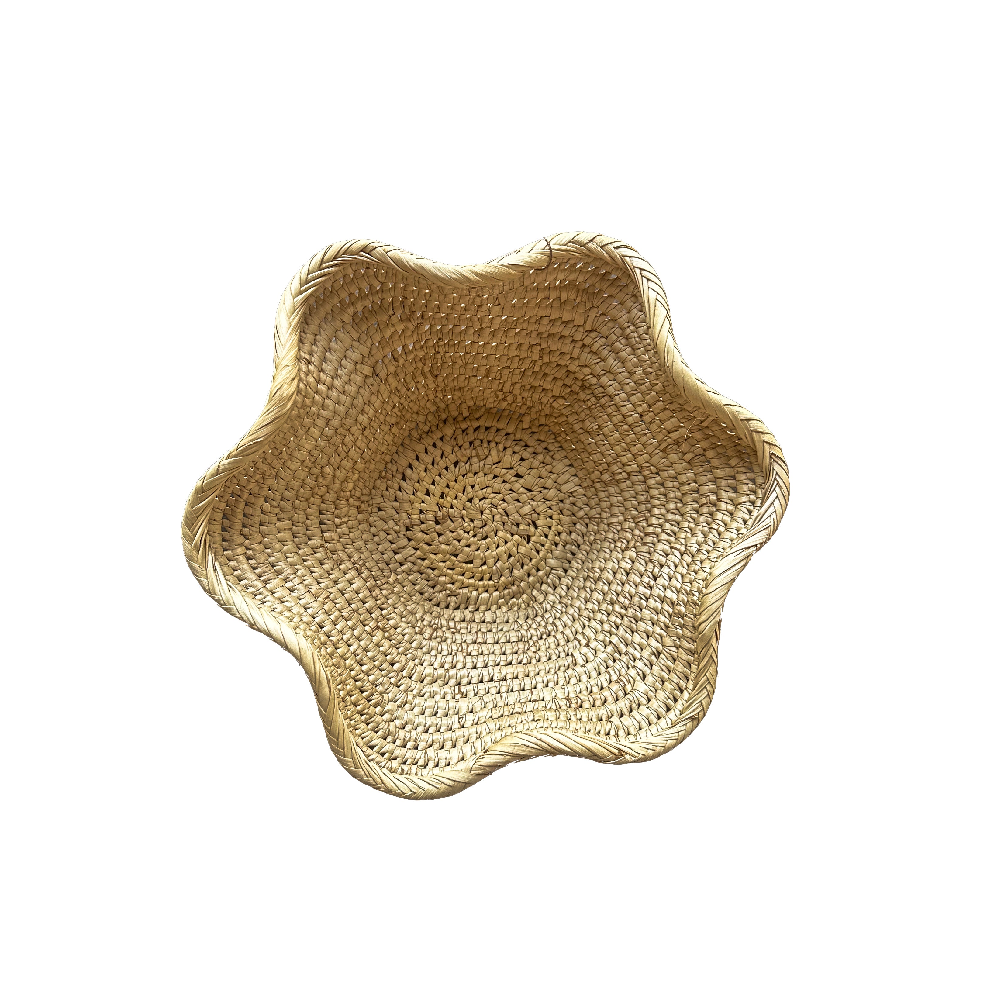 Woven Wave 'Bvina' Basket - Natural